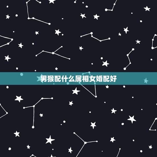 男猴配什么属相女婚配好，属猴的人和哪些属相相配比较好