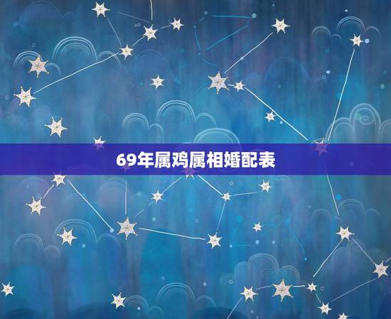 69年属鸡属相婚配表，女方69年属鸡和68年属猴的人相配吗？