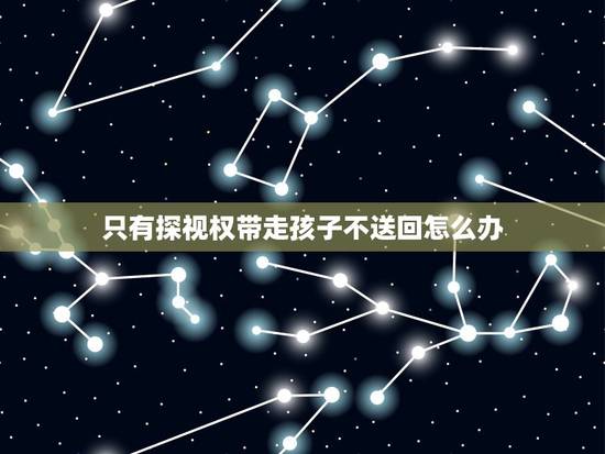 只有探视权带走孩子不送回怎么办,我只有探视权我想把孩子强行带走去美国 只有探视权带走孩子不送回怎么办,我只有探视权我想把孩子强行带走去美国