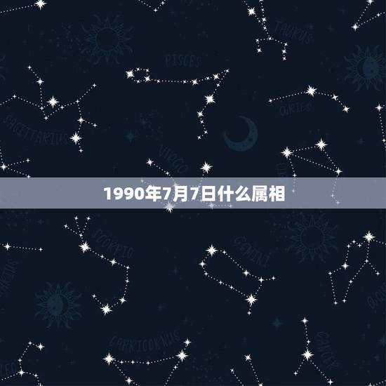 1990年7月7日什么属相，阳历1990年7月7日13时25分出生~请