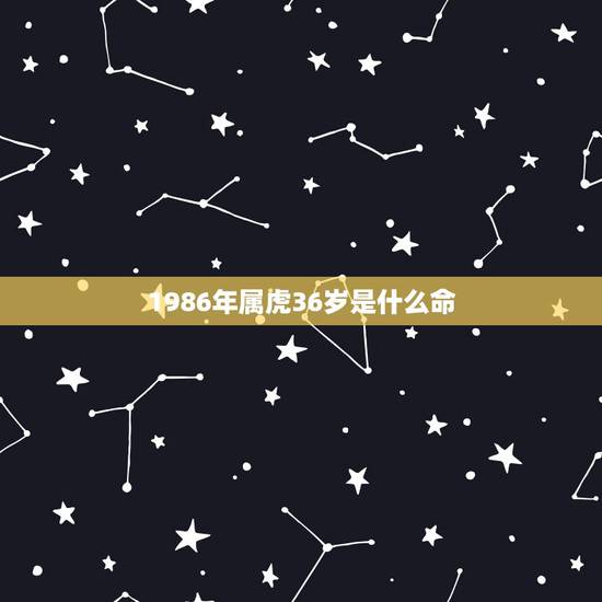 1986年属虎36岁是什么命,属虎2022年谁都躲不过的劫难 1986年属虎36岁是什么命,属虎2022年谁都躲不过的劫难