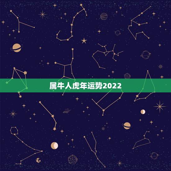 属牛人虎年运势2022，猪人遇虎年2022