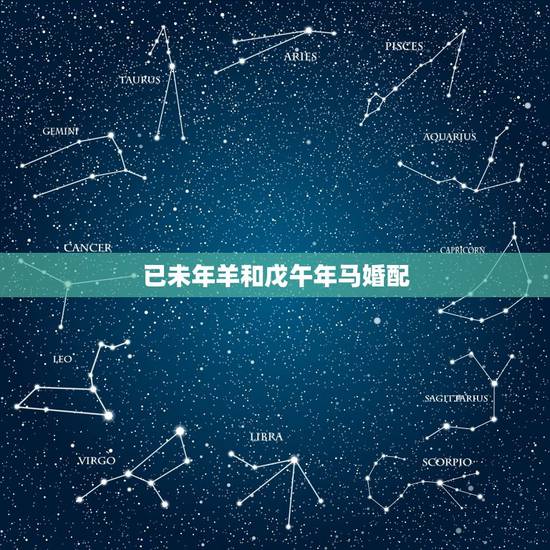 已未年羊和戊午年马婚配,属羊男与属马女婚配指数? 已未年羊和戊午年马婚配,属羊男与属马女婚配指数?