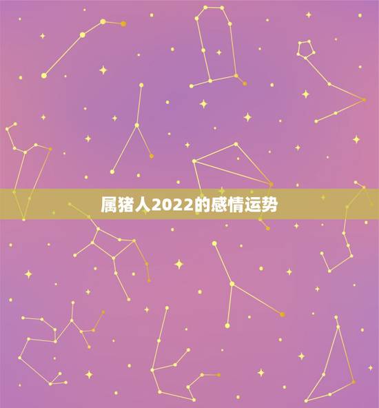 属猪人2022的感情运势,2022年属猪人的感情和婚姻 属猪人2022的感情运势,2022年属猪人的感情和婚姻