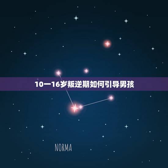 10一16岁叛逆期如何引导男孩，叛逆期的男孩子怎么去引导？