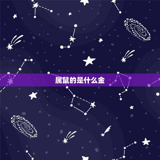 属鼠的是什么金,属相金鼠是哪一年的 属鼠的是什么金,属相金鼠是哪一年的