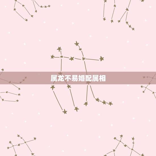 属龙不易婚配属相，属相婚配：男属龙和女属龙相配吗