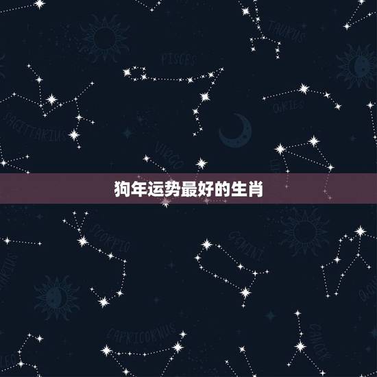 狗年运势最好的生肖，2017年12生肖的运程