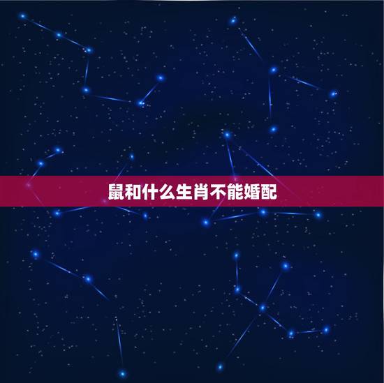 鼠和什么生肖不能婚配，属鼠和什么属相不配