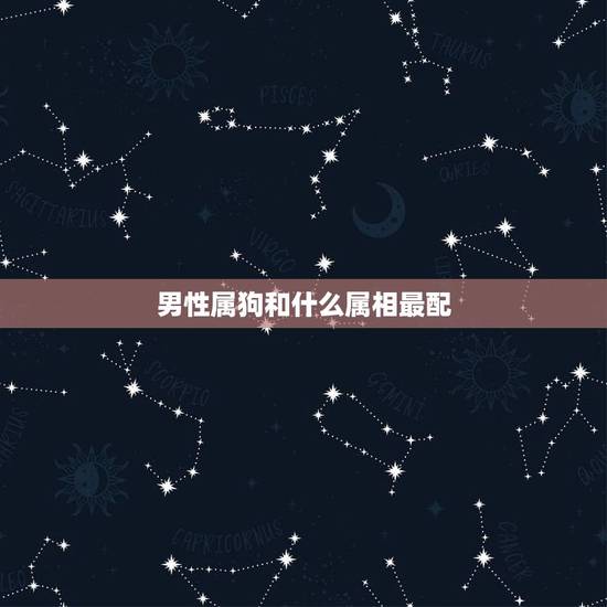 男性属狗和什么属相最配，属狗的人和什么属相相配最好