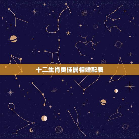 十二生肖更佳属相婚配表，属相婚姻配对