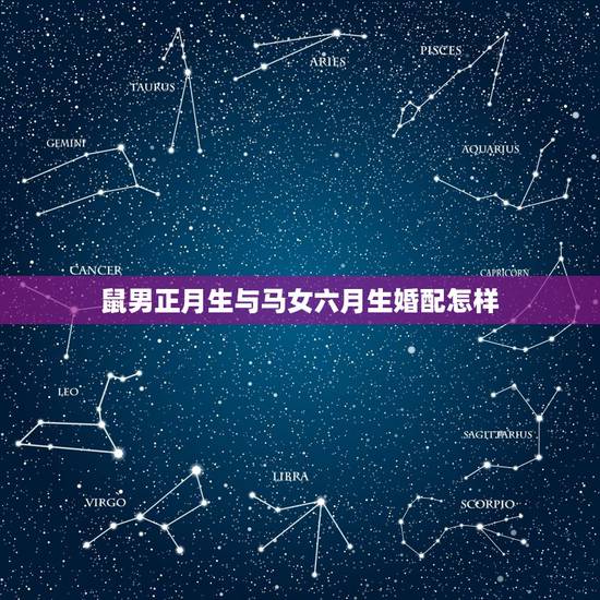 鼠男正月生与马女六月生婚配怎样，属鼠和属马的婚姻如何
