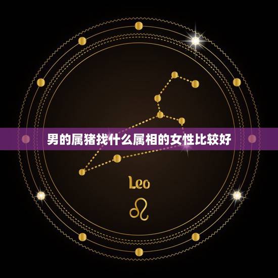 男的属猪找什么属相的女性比较好，男人属猪想找一个女人结婚。最好属什么的