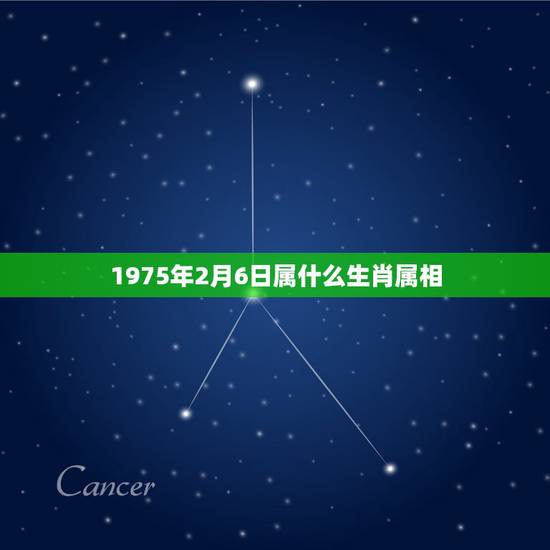 1975年2月6日属什么生肖属相,1975年的什么属相 1975年2月6日属什么生肖属相,1975年的什么属相