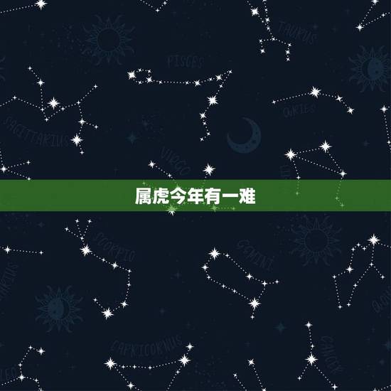 属虎今年有一难，属虎带什么生肖好