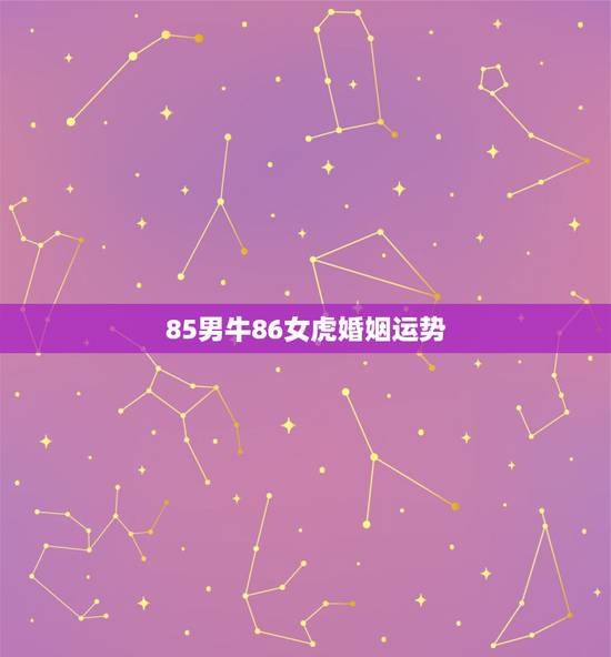 85男牛86女虎婚姻运势,今年74年属虎的运城 85男牛86女虎婚姻运势,今年74年属虎的运城