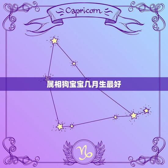属相狗宝宝几月生最好，属狗的几月生好