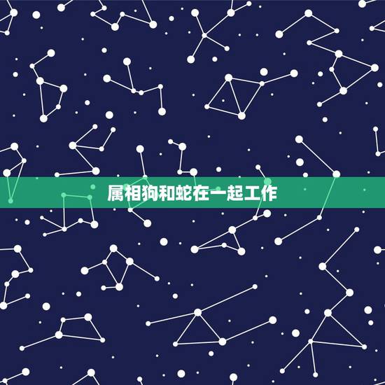 属相狗和蛇在一起工作,属狗的和属蛇的合财吗? 属相狗和蛇在一起工作,属狗的和属蛇的合财吗?