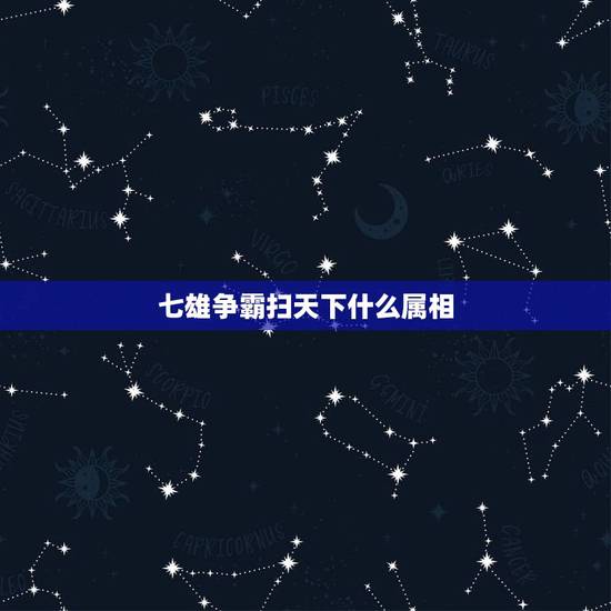 七雄争霸扫天下什么属相，战国七雄都知道，那第八雄是哪个诸侯国？