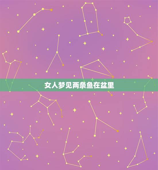 女人梦见两条鱼在盆里,梦见洗脸盆里两条鱼 女人梦见两条鱼在盆里,梦见洗脸盆里两条鱼