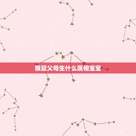 猴鼠父母生什么属相宝宝，父母都属鼠生什么属相的孩子好