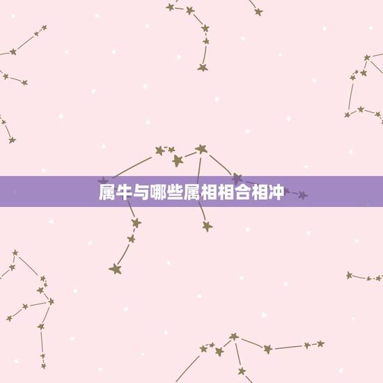 属牛与哪些属相相合相冲，牛相冲代表什么生肖