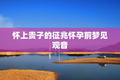 怀上贵子的征兆怀孕前梦见观音，这些胎梦预示着贵子降临