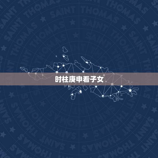 时柱庚申看子女，晚年享福的时柱