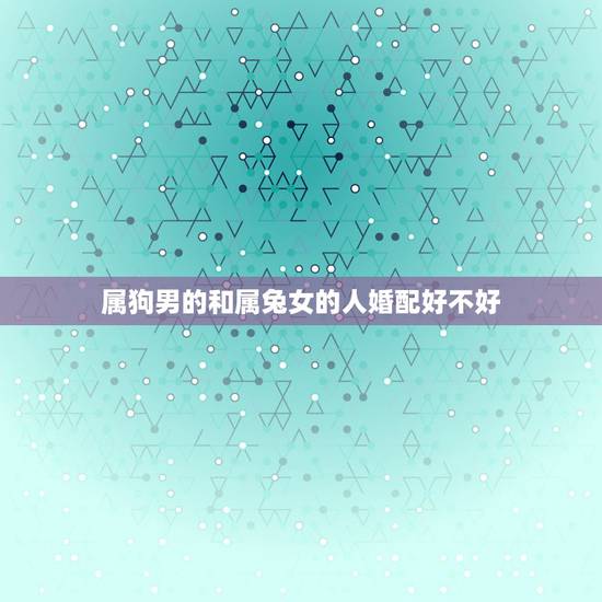 属狗男的和属兔女的人婚配好不好,属兔女和属狗男相配吗 属狗男的和属兔女的人婚配好不好,属兔女和属狗男相配吗