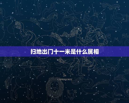 扫地出门十一米是什么属相,扫地出门十一米是什么意思? 扫地出门十一米是什么属相,扫地出门十一米是什么意思?