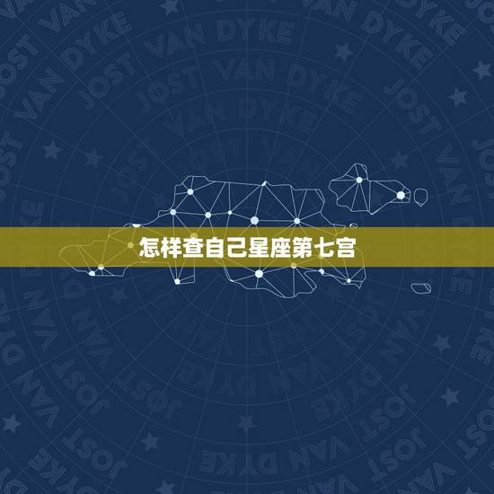 怎样查自己星座第七宫，怎样查自己的星座