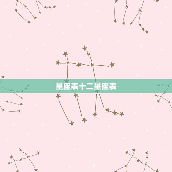 星座表十二星座表,十二星座月份及性格特点等信息.全面一点 星座表十二星座表,十二星座月份及性格特点等信息.全面一点