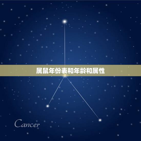 属鼠年份表和年龄和属性，属鼠的年龄表是什么？