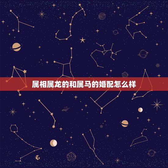 属相属龙的和属马的婚配怎么样，请问属马女和属龙男婚姻合适吗