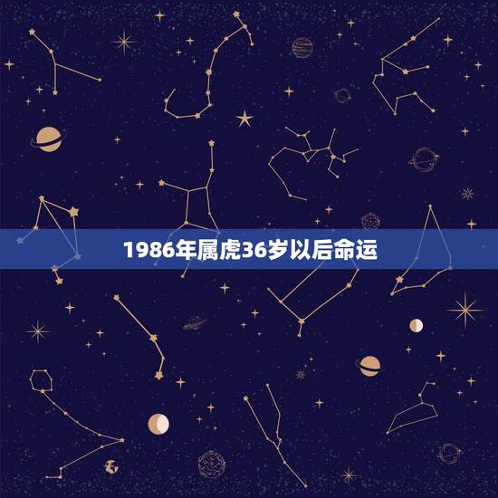 1986年属虎36岁以后命运,86属虎人最旺的年龄 1986年属虎36岁以后命运,86属虎人最旺的年龄