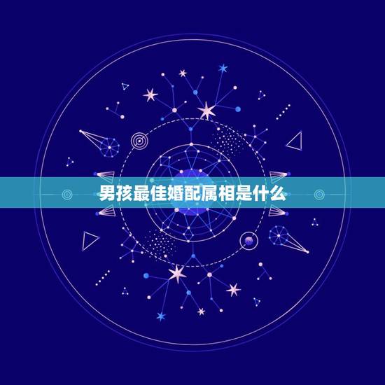 男孩最佳婚配属相是什么，属马的男生最佳配偶应该是什么属相的