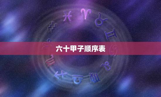 六十甲子顺序表,六十花甲子纳音万年历 六十甲子顺序表,六十花甲子纳音万年历