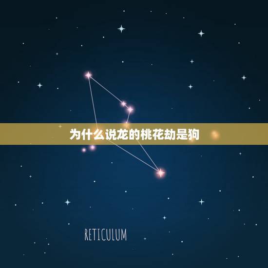 为什么说龙的桃花劫是狗，男人桃花劫主要劫什么