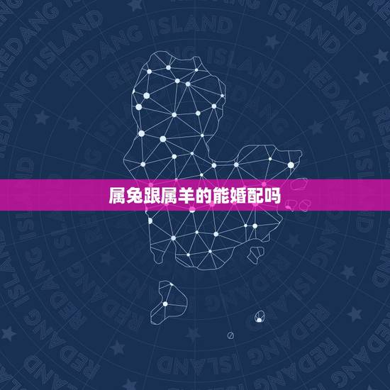 属兔跟属羊的能婚配吗,属羊和属兔相配吗 属兔跟属羊的能婚配吗,属羊和属兔相配吗
