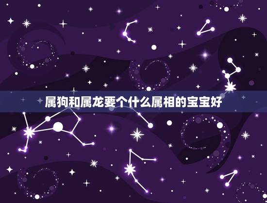 属狗和属龙要个什么属相的宝宝好,属狗和属龙夫妻生什么属相的宝宝好 属狗和属龙要个什么属相的宝宝好,属狗和属龙夫妻生什么属相的宝宝好
