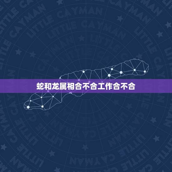 蛇和龙属相合不合工作合不合，属龙和属蛇属相可合？