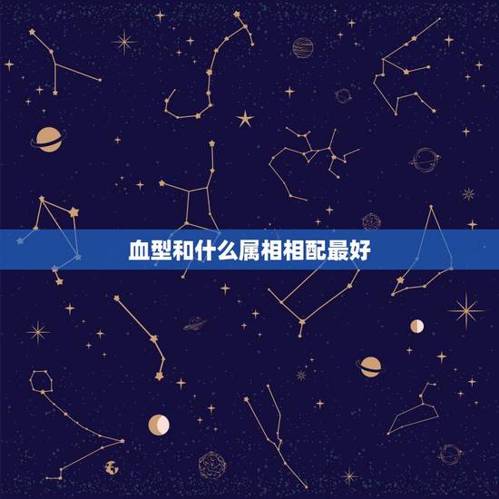 血型和什么属相相配最好，星座，血型，属相，方位，男女最佳配对查询？