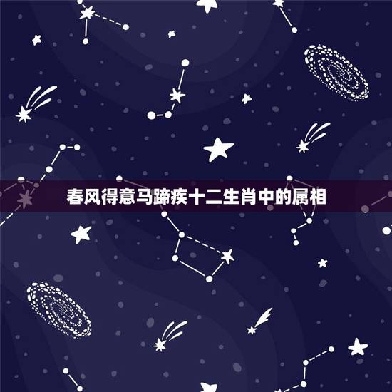 春风得意马蹄疾十二生肖中的属相,春风得意马蹄疾是什么肖 春风得意马蹄疾十二生肖中的属相,春风得意马蹄疾是什么肖