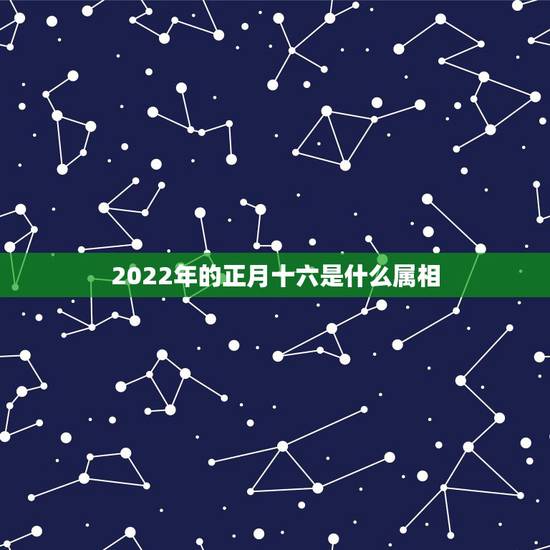 2022年的正月十六是什么属相，正月十六是什么生肖