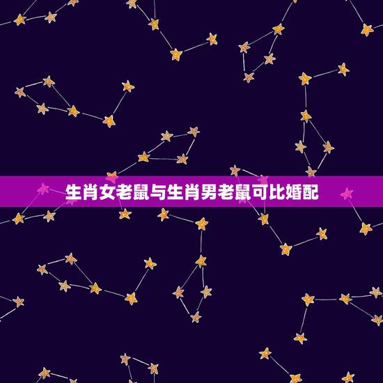 生肖女老鼠与生肖男老鼠可比婚配,属老鼠的女人,不能和什么属相男配? 生肖女老鼠与生肖男老鼠可比婚配,属老鼠的女人,不能和什么属相男配?
