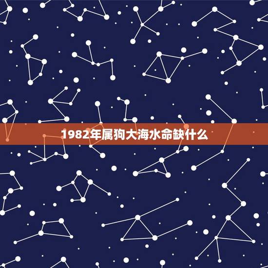 1982年属狗大海水命缺什么，1982年属狗大海水命缺金纹龙好吗