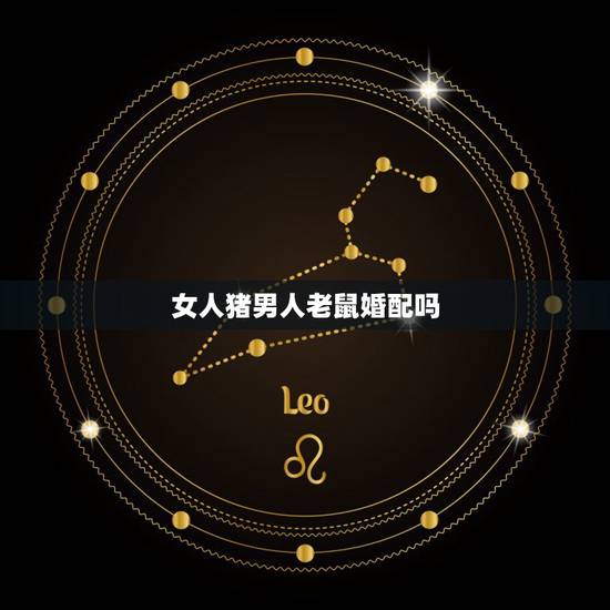 女人猪男人老鼠婚配吗，请问男猪和女鼠相配吗