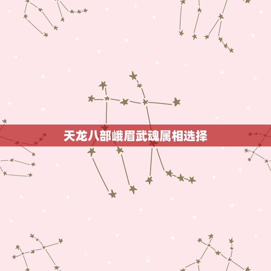 天龙八部峨眉武魂属相选择,天龙八部 峨眉最好戴什么属性的 武魂 天龙八部峨眉武魂属相选择,天龙八部 峨眉最好戴什么属性的 武魂