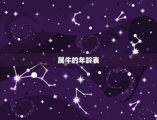 属牛的年龄表,属牛年龄表 属牛的年龄表,属牛年龄表