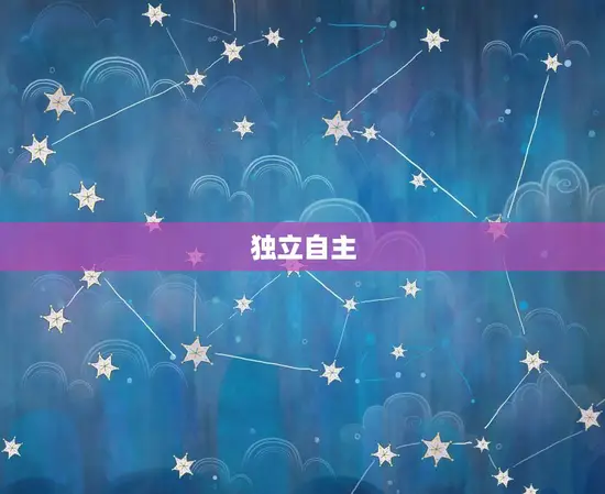 独立自主 独立自主